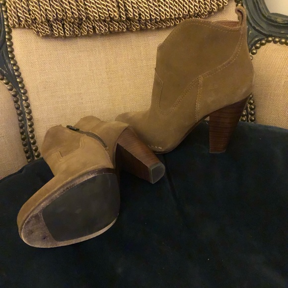 Frye Brown Suede Ankle Boots - Picture 5 of 7